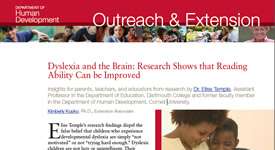 Dyslexia and the brain: research shows that reading ability can be improved